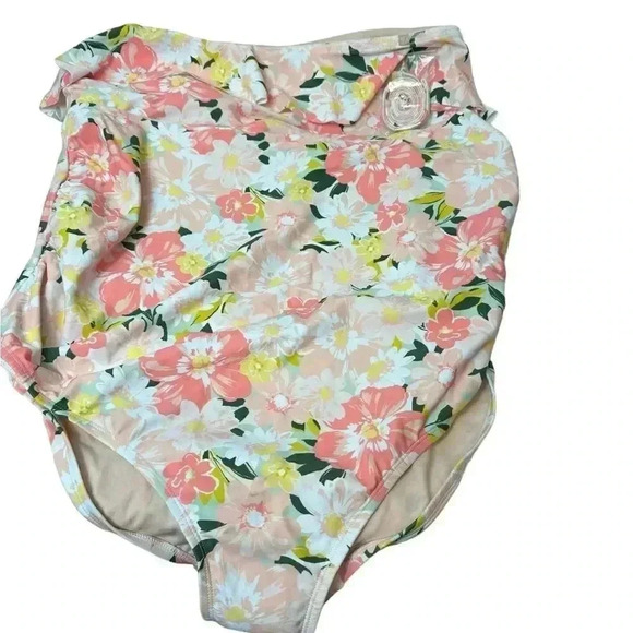 Isabel Maternity Floral One Piece Swimsuit - Picture 2 of 11